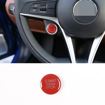 

3 Colors ABS Plastic Sticker Car Start Engine Stop Cover Trim for Alfa Romeo Giulia Stelvio 2017-2020 Models Accessories