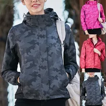 Женская Повседневная модная Водонепроницаемая быстросохнущая дышащая спортивная куртка для походов