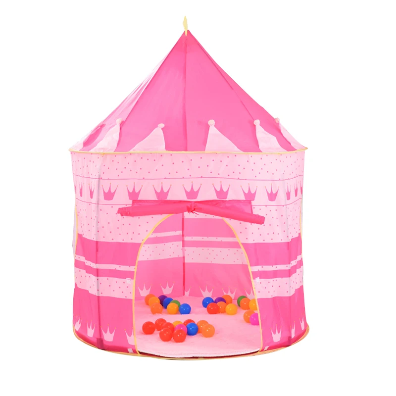 Foldable Children's tent Portable Wigwam Kids Tent Ball Pool Tipi Tent For Kids Folding Castle Play House Outdoor Boys Girl Toys