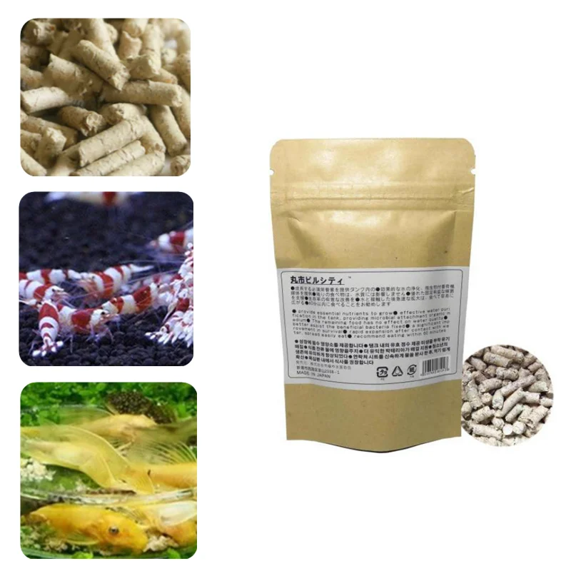 40G Cristallo Rosso Gamberetti Acquario Natto Cibo Bacillo Subtilis Piccola Lumaca Gamberetti Alimentazione Pesce Gatto Aragosta Gamberi Cibo