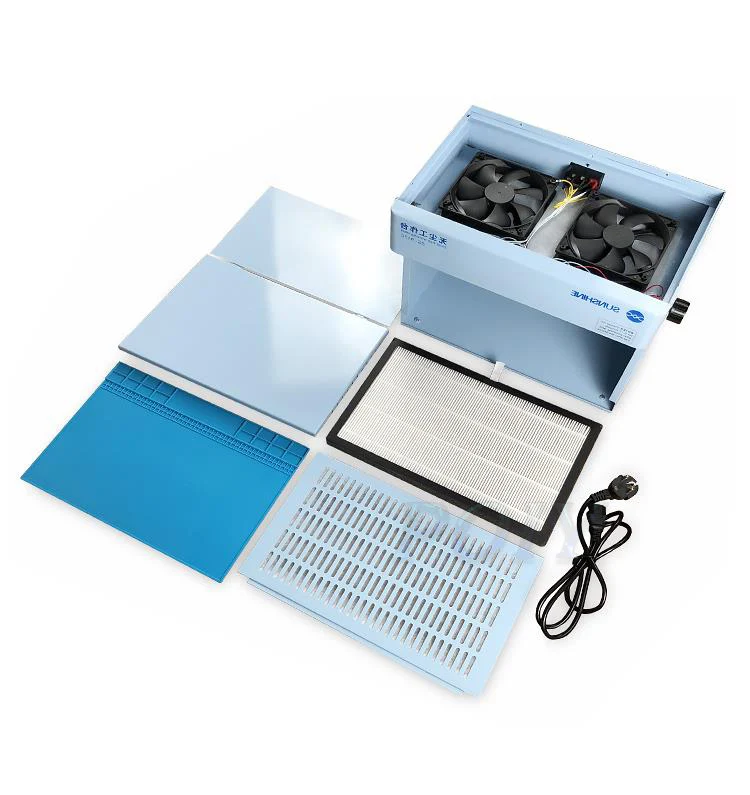 SS-917C Dust Free Working Room Anti Dust Working Bench Adjustable Wind Cleaning Room For Phone Refurbish Repair Workbench