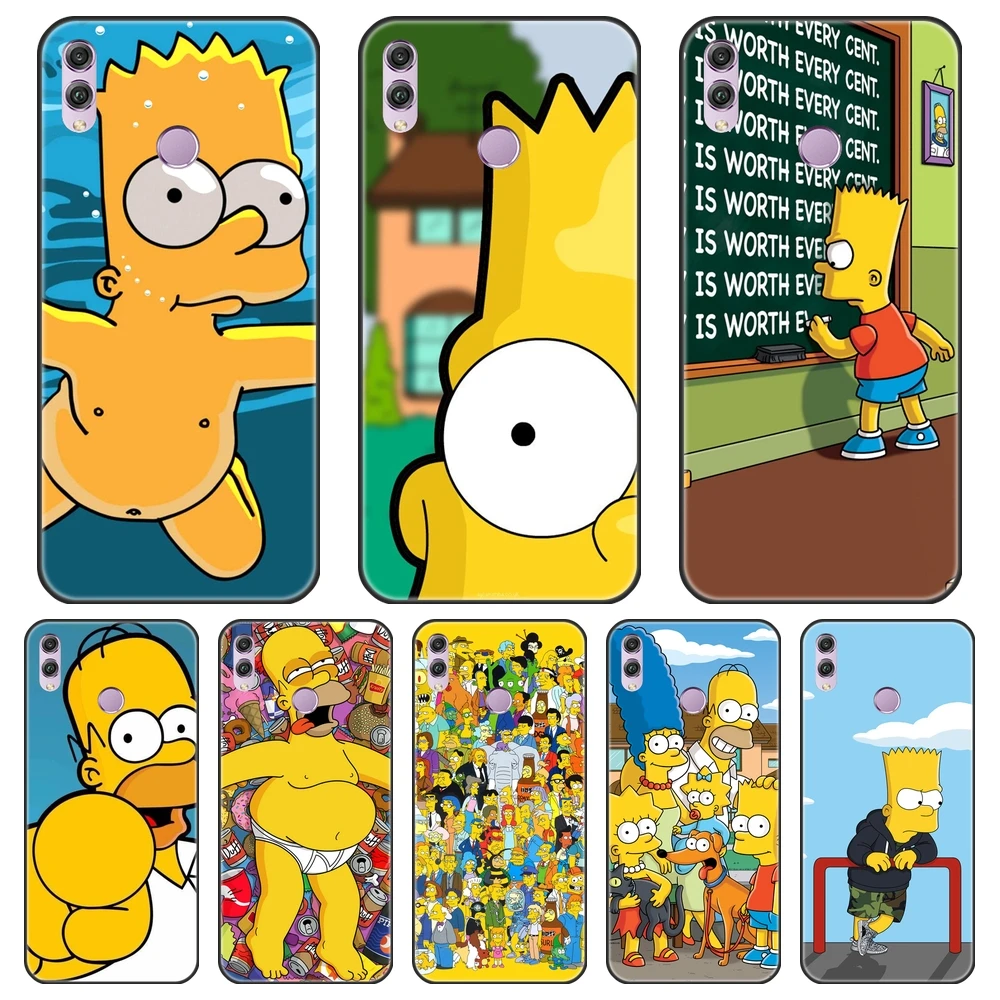 Силиконовый чехол для телефона Huawei Honor 7 8 9 10 Lite 7S 7X 7A 7C Pro Homer J. Задняя крышка Simpsons 8X