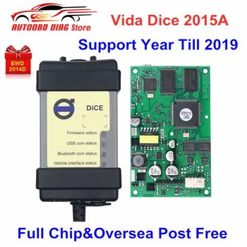 

Oversea Free Ship For Volvo Vida Dice 2015A Add Cars To 2019 OBD2 Car Diagnostic Tool 2014D Vida Dice Pro Full Chip Green Board
