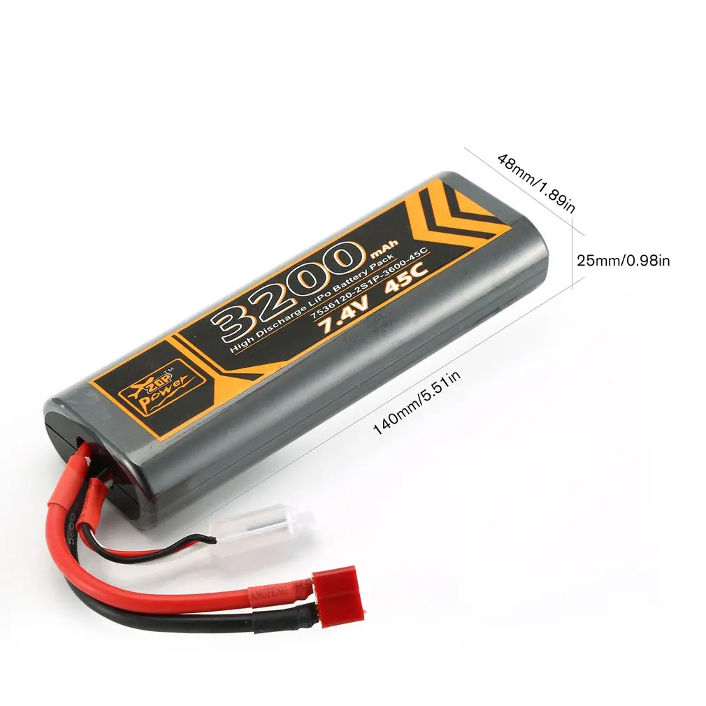 ZOP power RC Lipo Аккумулятор 7,4 V 8000 mAh/5000 MAH 35C/45C перезаряжаемый Lipo аккумулятор T разъем для радиоуправляемого гоночного дрона вертолета автомобиля лодки
