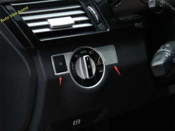 

Head Lights Headlamp Lamps Switch Button Accessories Panel Cover Trim Fit For Mercedes Benz E Class Sedan W212 2011 - 2015 Metal