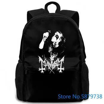 

MAYHEM Dead Norwegian Black Metal Morbid Euronymous Beherit Darkthrone nage Natural Printed women men backpack laptop