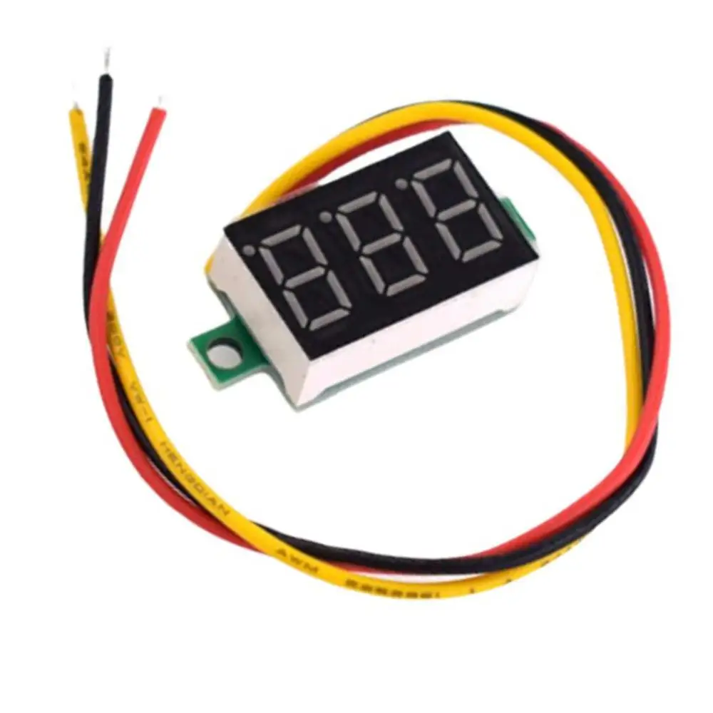 

0.36 inch DC 4.7-32V 3 digits display voltmeter Mini LED Digital Panel voltmeter instrument red / blue / Gree