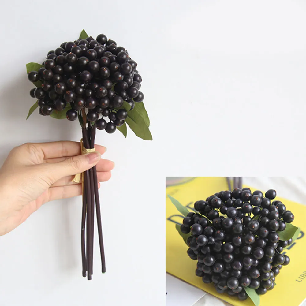 New Year's Berry Artificial Flower Christmas Flower Decoration Tree Artificial Home Gift 1 bunch
