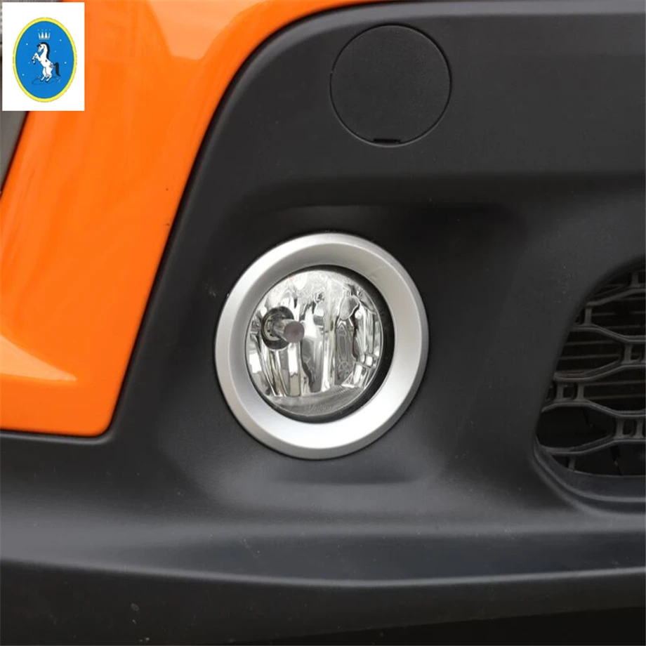 Yimaautotrim авто аксессуары передняя фара противотуманная фара украшение кольцо Крышка отделка Подходит для Jeep Renegade красочно