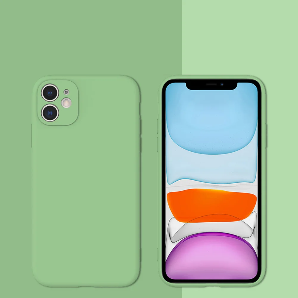 Protect Camera Silicone Case for iPhone 11 Pro Xs Max XR X 6 6S 7 8 Plus Colorful Soft TPU Protective Back Cover | Мобильные