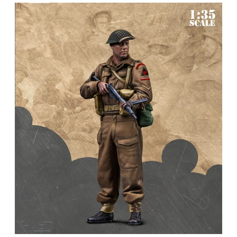 Kit Maquette Figurine Résine 1/35 - Soldat Post-Apocalypse - À Peindre - Neuf