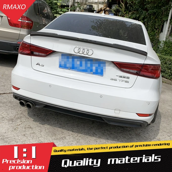 Для Audi A3 спойлер 2012- ACK Высокое качество ABS Материал заднее крыло праймер цвет задний спойлер для Audi A3 спойлер