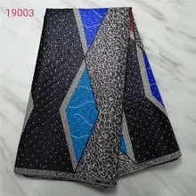 Гарантированный Африканский материал настоящий нигерийский батик Анкара дизайн настоящий язычный воск африканская парафинированная ткань принты ткань с камнями