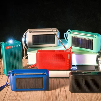 

Solar Bluetooth Speaker Portable Wireless Stereo bass Music Box Boombox TWS Outdoor Speaker Support TF/USB/AUX With flashlight