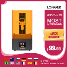 Longer Orange 10 lcd sla kit de impressora 3d com matriz resina iluminação uv resina impressora 3d corpo de metal completo impressora de resina impressão 3d 3D Drucker Printer 3D
