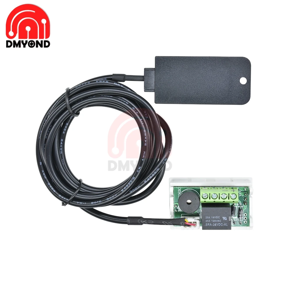 DC 12V 24V Мини цифровой регулятор влажности гигрометр контроль влажности переключатель 0~ 99% RH гигростат датчик влажности