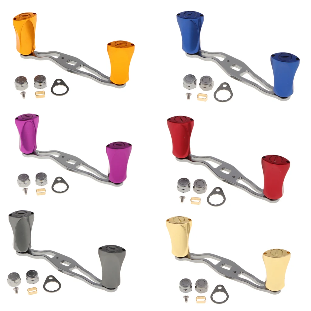 

Aluminum Alloy Fishing Reel Handle Knobs Accessories Baitcasting Reel Rocker, 6 Colors for Choose