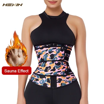 

HEXIN Women Waist Trainer 100% Latex Belt Weight Loss Cincher Body Shaper Tummy Control Strap Slimming Sweat Shapewear Fitness