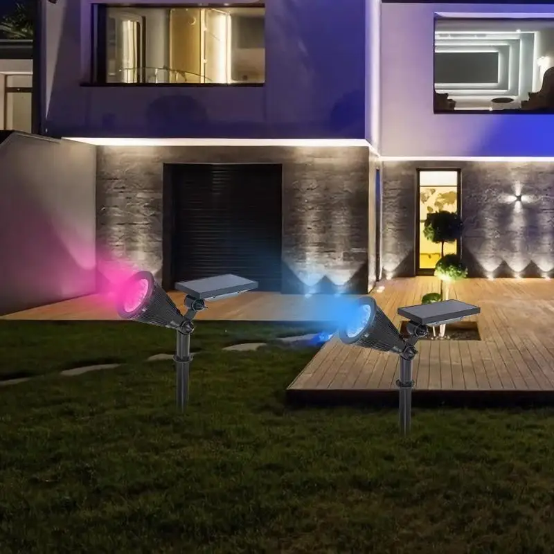 4LED открытый солнечный светильник Водонепроницаемый освещение садовой дорожки лужайка ночь Декор Светильник