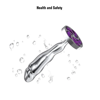 Big Crystal Anal Toys Butt Plug Stainless Steel Anal Plug Sex Toys for Women Adult Sex Products Plug Anal Beads 4