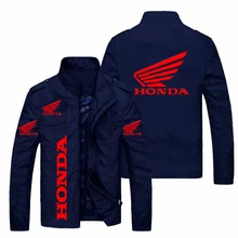 Honda Men Motorcycle Jacket Honda Red Wing Print Jacket 2021 Autumn new Fashion Trend Bike Racing Jacket Men Honda Clothing Coat