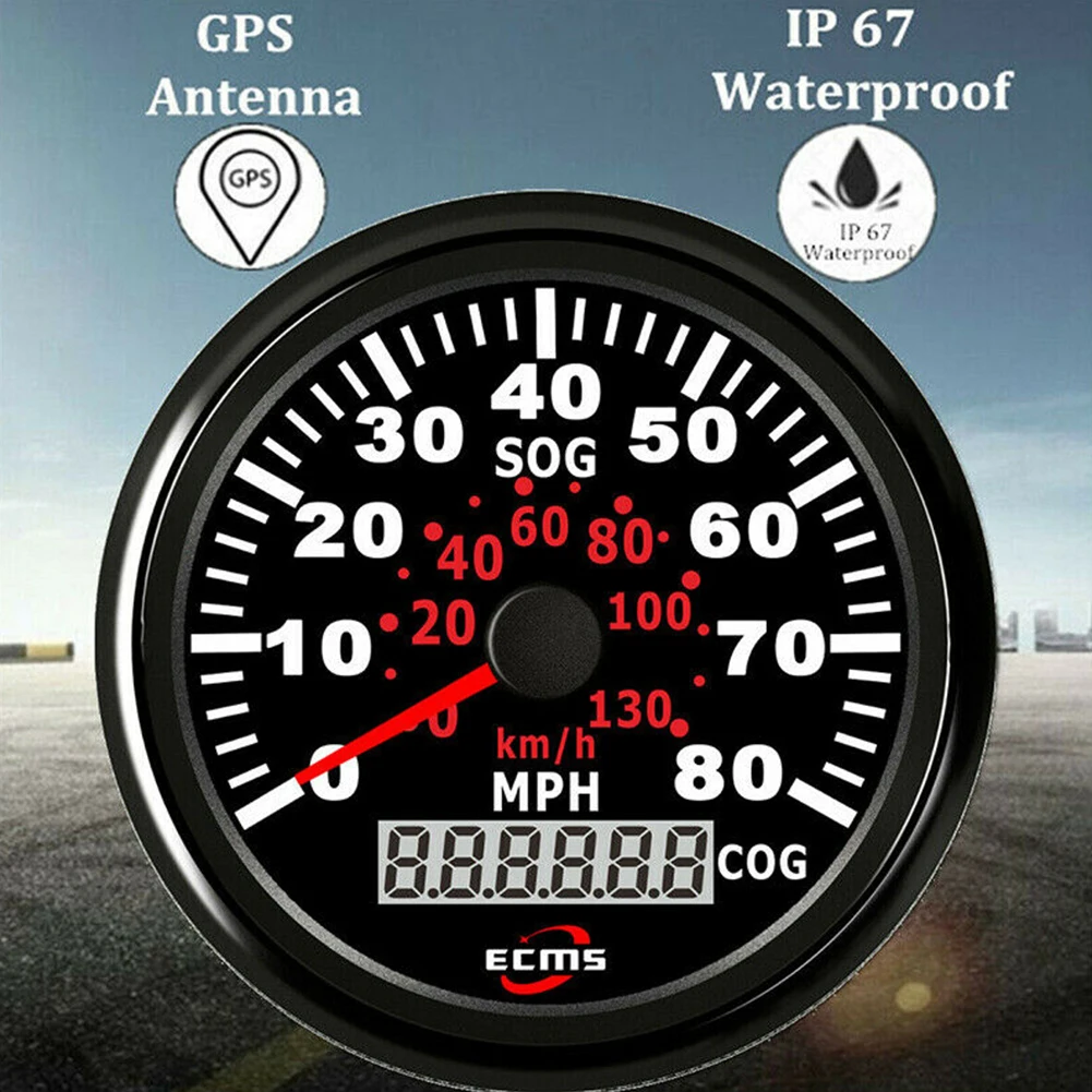 9-32V Universal Für Auto Lkw LCD Display Motorrad Mit Hintergrundbeleuchtung 130 km/h Wasserdichte