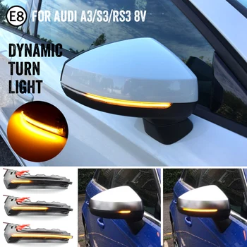 

Flow Rearview Dynamic Sequential Mirror Flowing LED Turn Signal Light For Audi A3 8V S3 RS3 2013-2018