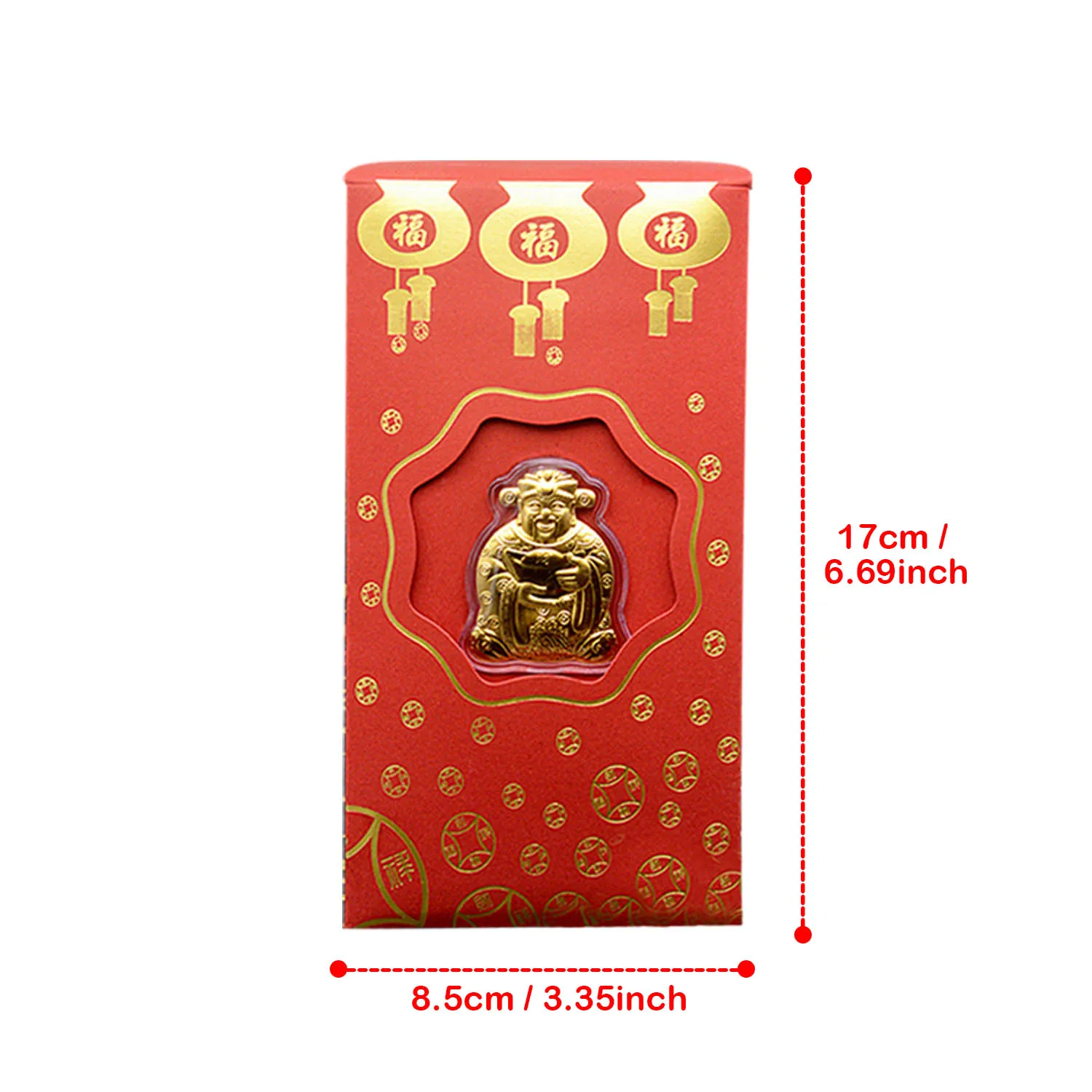 Крыса памятная монета китайский красный конверт Hong Bao фестиваль конверт для денег богатства на год, праздник весны