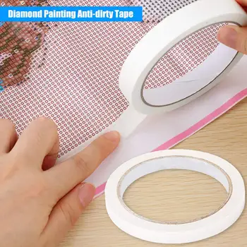 

2 Pcs Diamond Painting Anti-dirty Tape Adhesive Edges Sticker DIY Tools Diamond Embroidery Accessory 2x10cm art sketch tape
