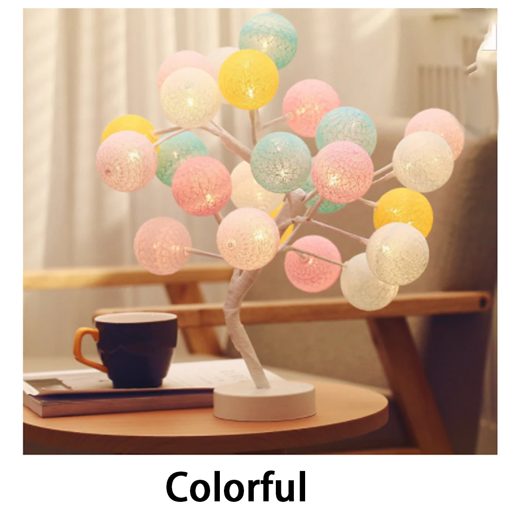 Guirlande Lumineuse Boule Coton Led Romantique, Dotbuy Decoration