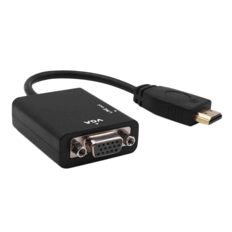 Коммутатор Hdmi на Vga + 3,5 мм с аудио компьютером на ТВ конвертер