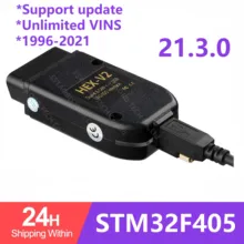 Cable OBDII interfaz hexagonal V2 para VW, AUDI, Skoda, Seat, muy hex-v2, compatible con protocolos CAN y UDS, 2020