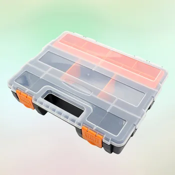 

1pc Storage Box Multipurpose Transparent Plastic Component Storage Box Toolbox Container for Hardware