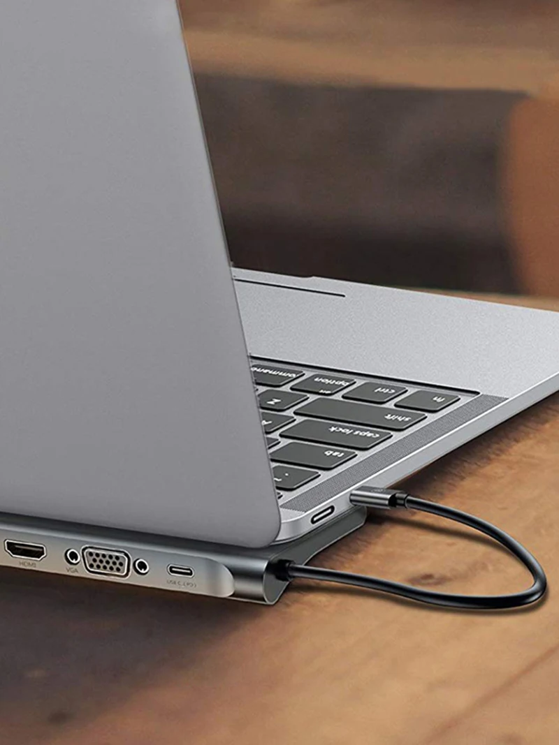10 в 1 тип-c к Hdmi Vga Usb Tf Sd карта USB 3,0 адаптер док-станция рассеивает тепло Быстрый тип-c конвертер для ноутбука мобильного телефона