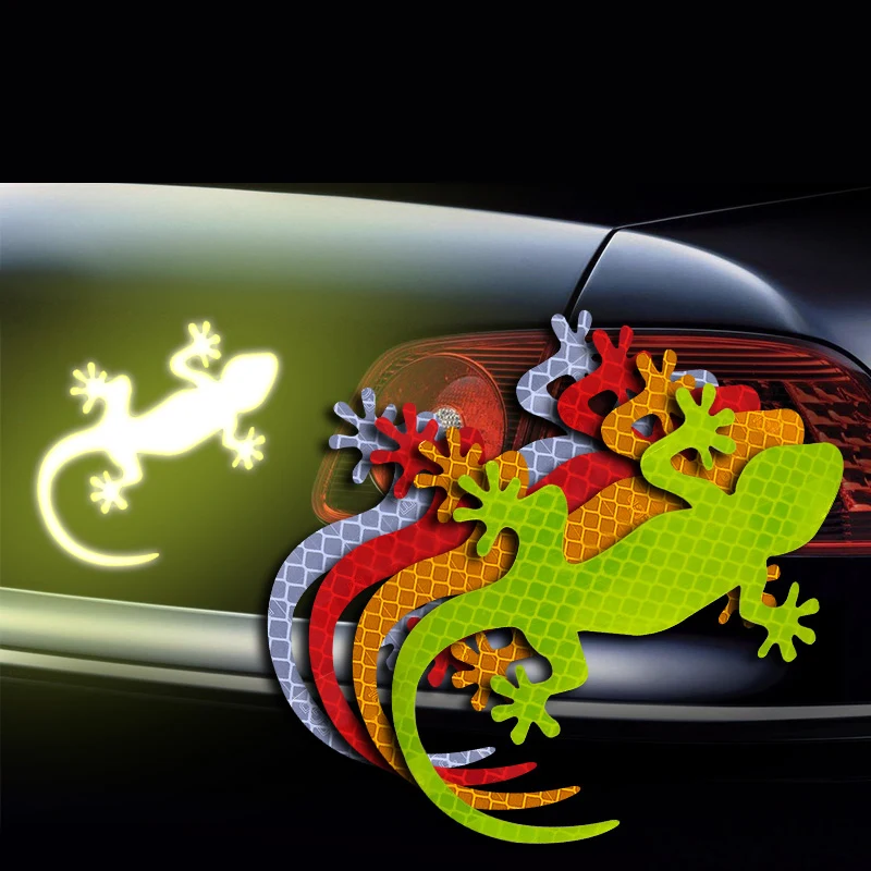 Автомобильная Светоотражающая наклейка Gecko для Fiat 500 Tipo Punto stilo Freemont Cross Coroma Panda Idea