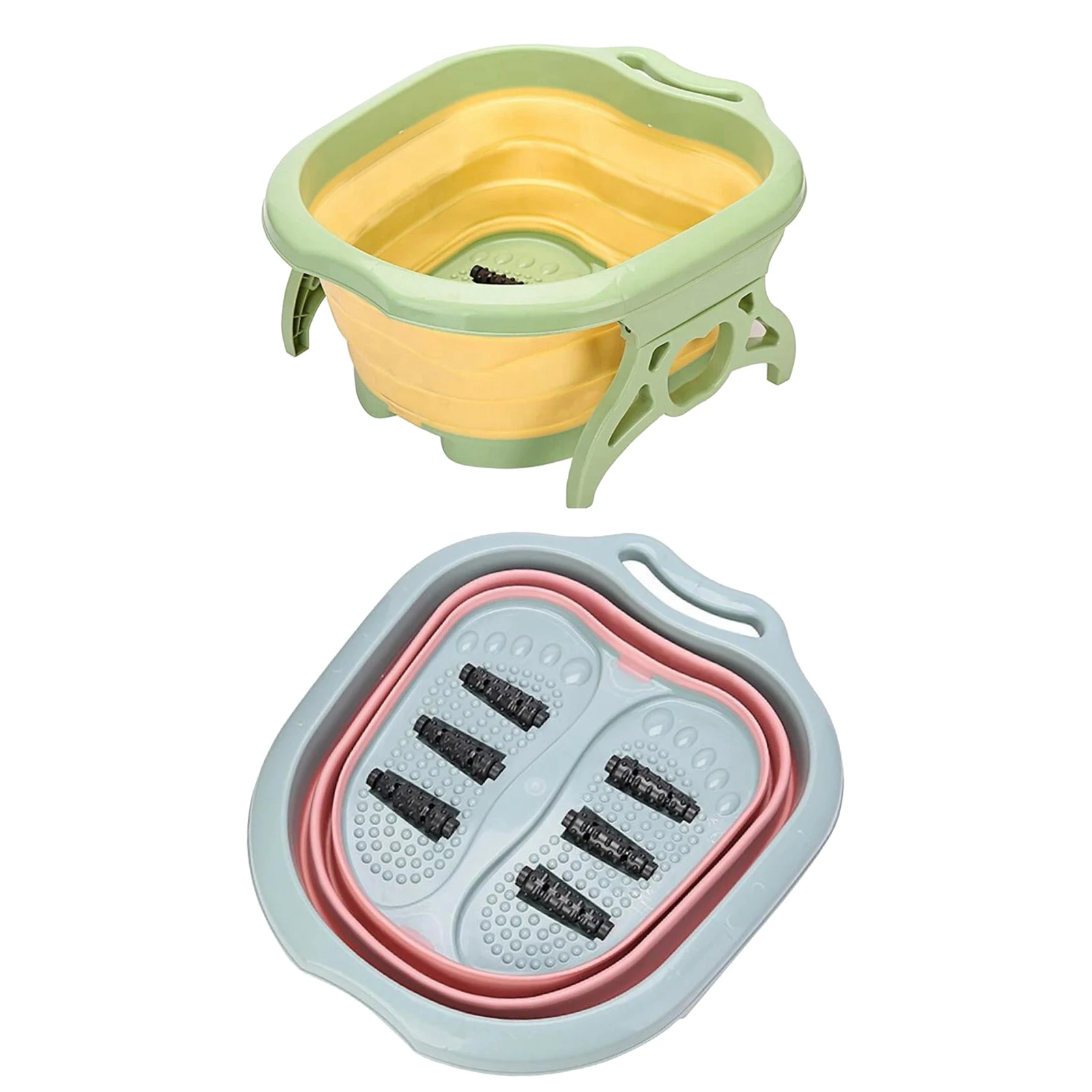 Portable Collapsible Plastic Foot Soaking Tub Bucket Foot Bath Wash Basin Stress Relief