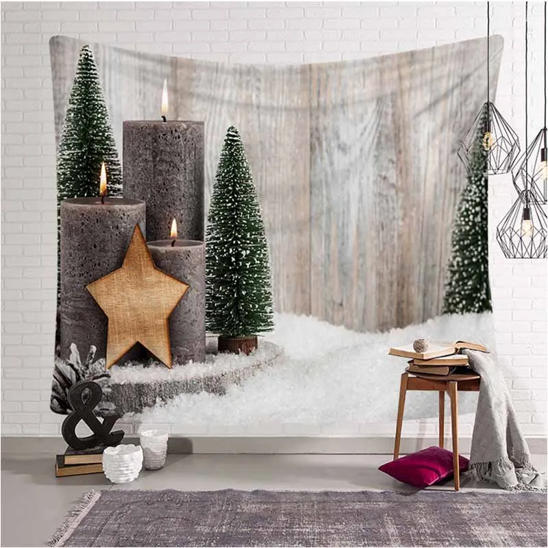 Рождественское украшение, оконный Носок, гобелен, настенный, Рождественский Декор, гобелен, настенные ковры, психоделическая настенная Гобеленовая ткань