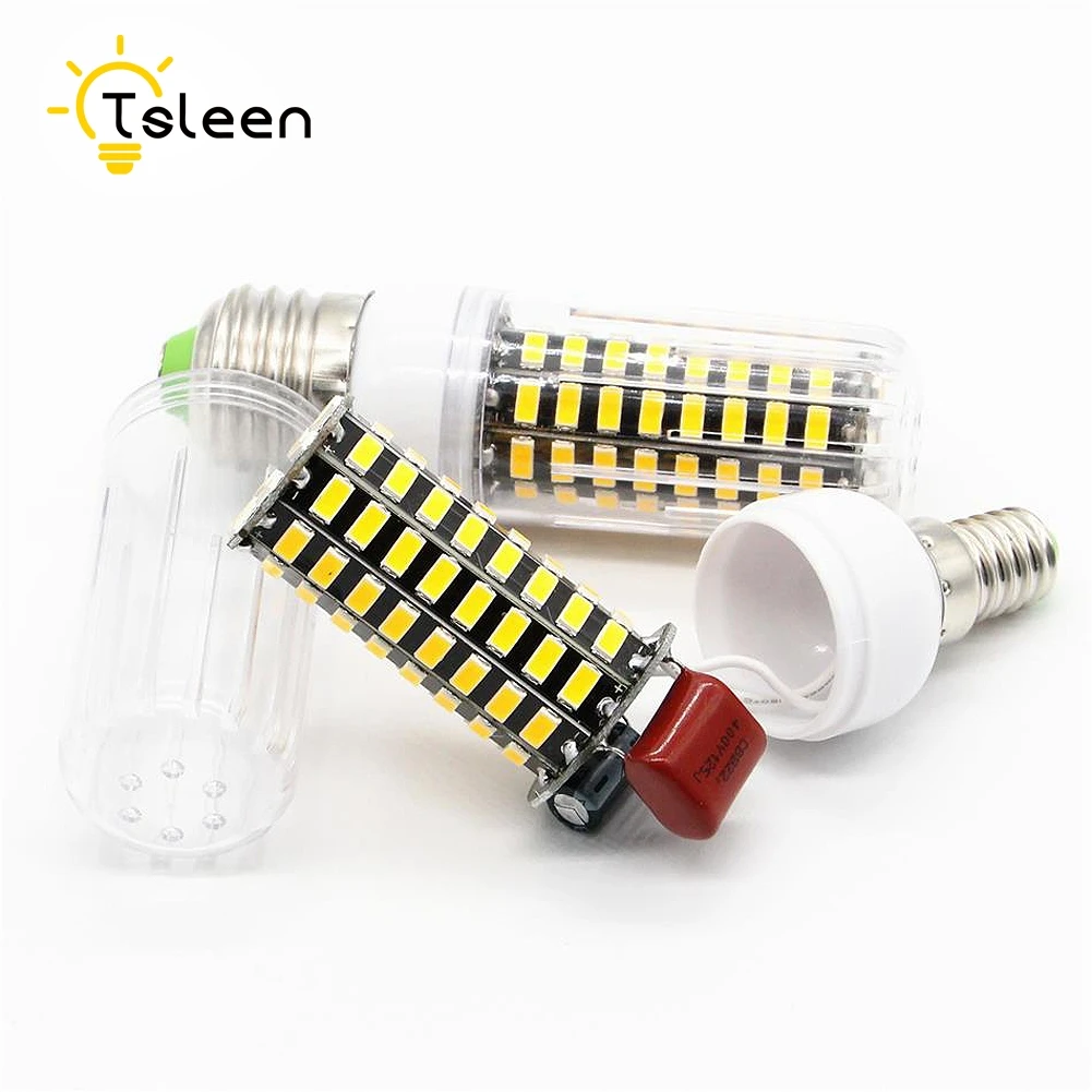 TSLEEN 10Pcs Energy Saving Lights LED Corn Bulb E27 E14 B22 GU10 G9 LED Lamp 220V Led Lampada Light 30 42 64 80 108 136 LED