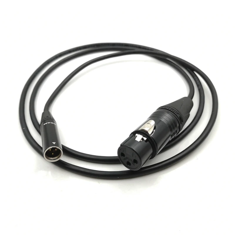 MINI XLR 3pin папа к XLR 3pin мама для Blackmagic Pocket cinema BMPCC 4k камера линейный аудио кабель