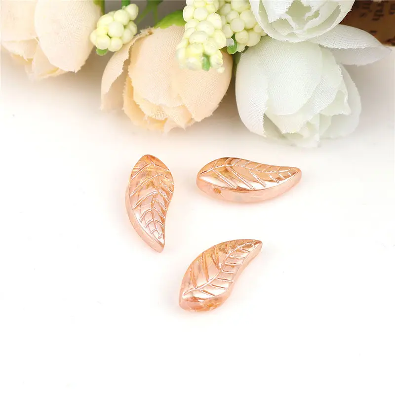 50 PCs Doreen Box Glass Beads Leaf Multicolor AB Rainbow Bead For DIY Fashion Bracelet Jewelry Making16x 8mm, Hole: 0.9mm 50 PCs Doreen Box Glass Beads Leaf Multicolor AB Rainbow Bead For DIY Fashion Bracelet Jewelry Making16x 8mm, Hole: 0.9mm