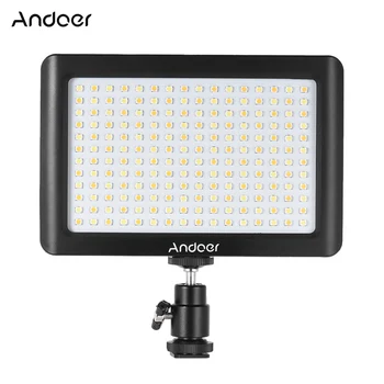 

Andoer Mini Portable Dimmable Studio Video Photography LED Light Panel Lamp 3200K/6000K 192pcs Beads