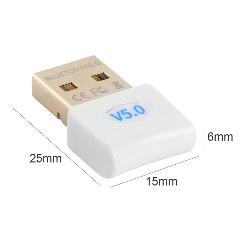 USB Bluetooth 5,0 адаптер ключа с CD встроенным драйвером для bluetooth-устройств, применимых к Windows 7/8/10/Vista/XP MAC OS X