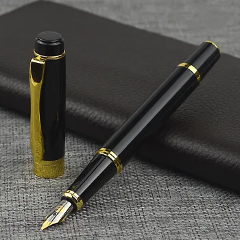 

High Quality Metal Luxury Fountain Pen Box Business Writing Signing Calligraphy Pens Office School Stationery Supplies 03935