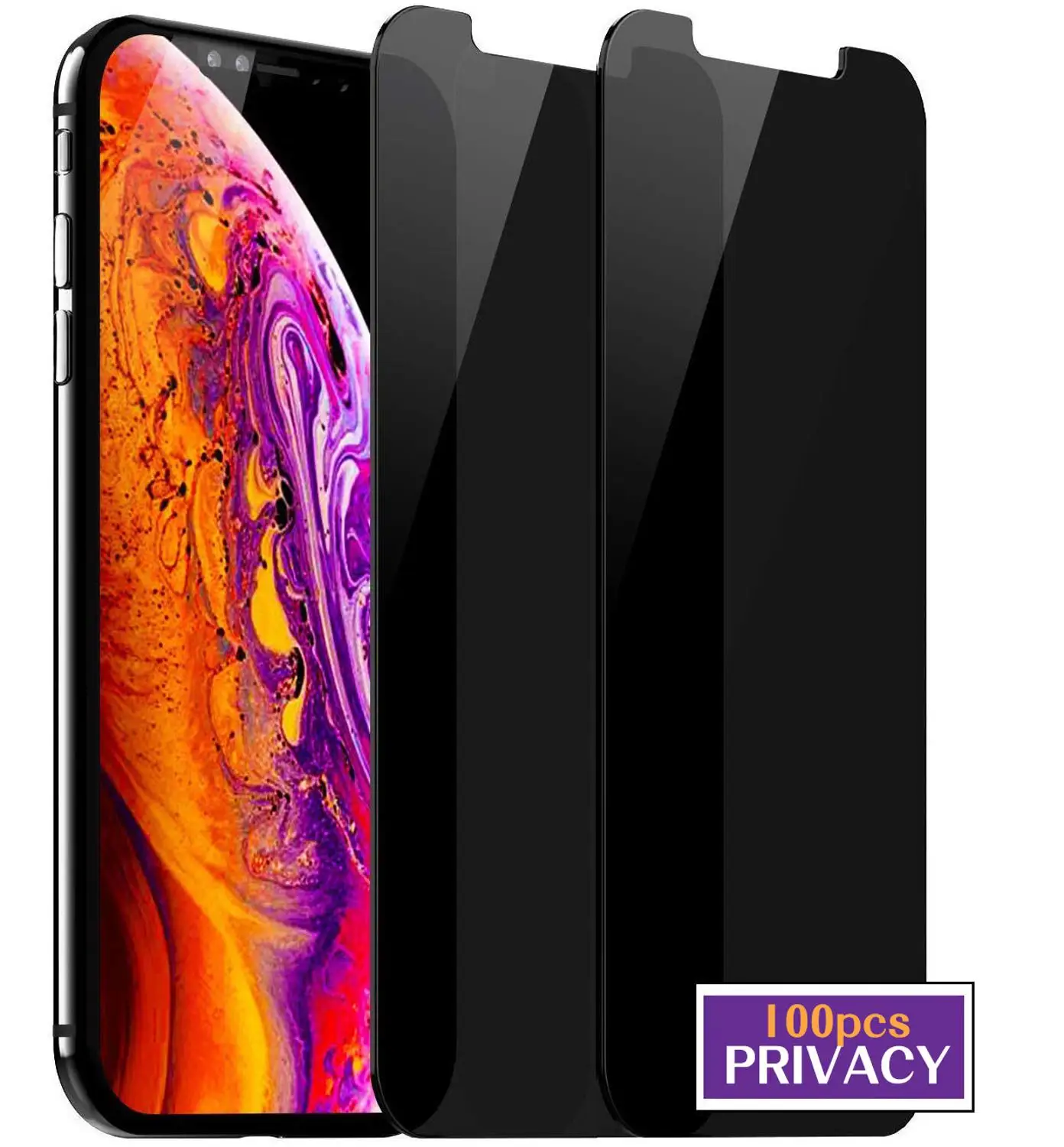 Защитная пленка для экрана, защита для iPhone Xs Max XR X 8 7 6s, защитная пленка из закаленного стекла, 100 шт./лот