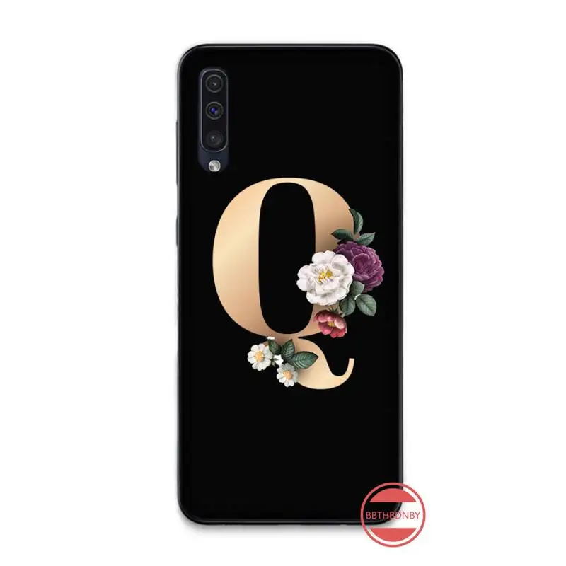 Чехол для телефона с 26 английскими буквами и именем чехол Samsung Galaxy M10 20 30 A 40 50 70 71 6S