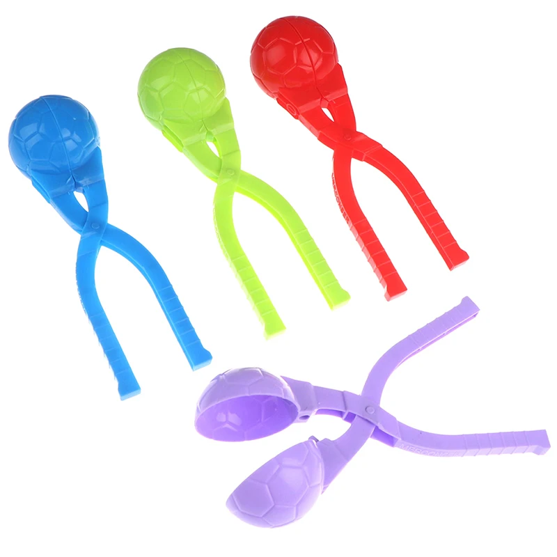 1pc Lovely  Football Snowball Clip Maker Clip Children Outdoor Winter Snow Sand Mold Tool Creative Outdoor Fun & Sports 10
