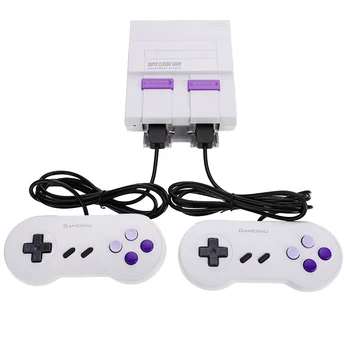 

8bit Dual Gamepad Controls Retro Family Classic Handheld Game Players Built-in 660 Classic Games for SNES Games Console+AV Cable