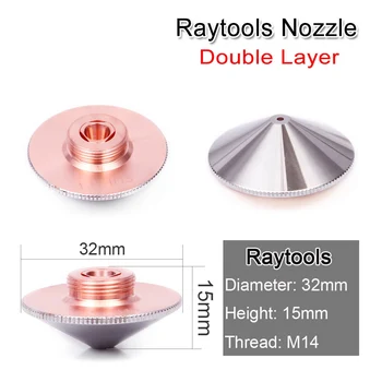 

Laser Nozzle Single Layer /Double Layers Dia.32mm Caliber 0.8 - 5.0mm for bodor raytools laser conusmables wholesale