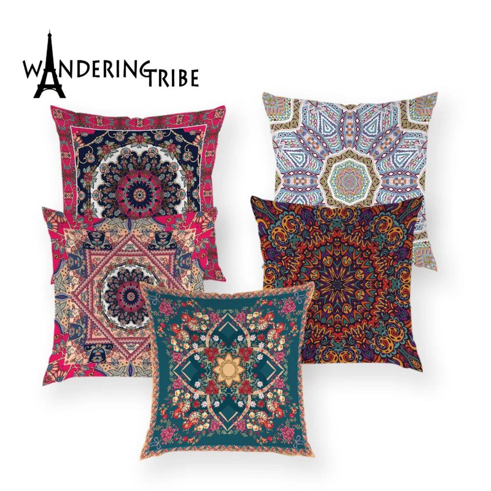 Geometric Colorful Pillowcase Home Decoration Housewares Nordic Throw Pillow Covers Case Flowers Plant Cases Bed Cushions Cover | Дом и сад