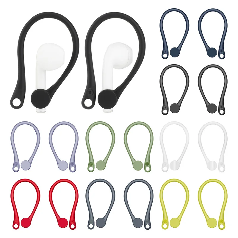 2pcs Mini Headphones Holder Anti-lost Bluetooth Earphone Earhooks For Airpods 1 2 Headset Protective Accessories | Электроника